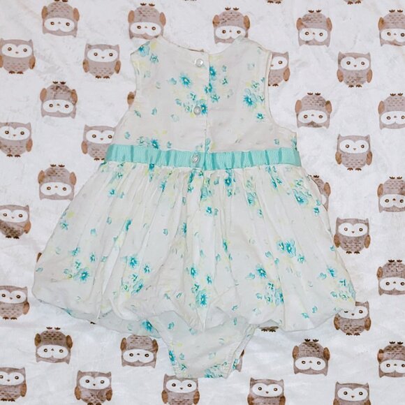❄️ 9m | Floral Onesie Poof Dress - Picture 3 of 5